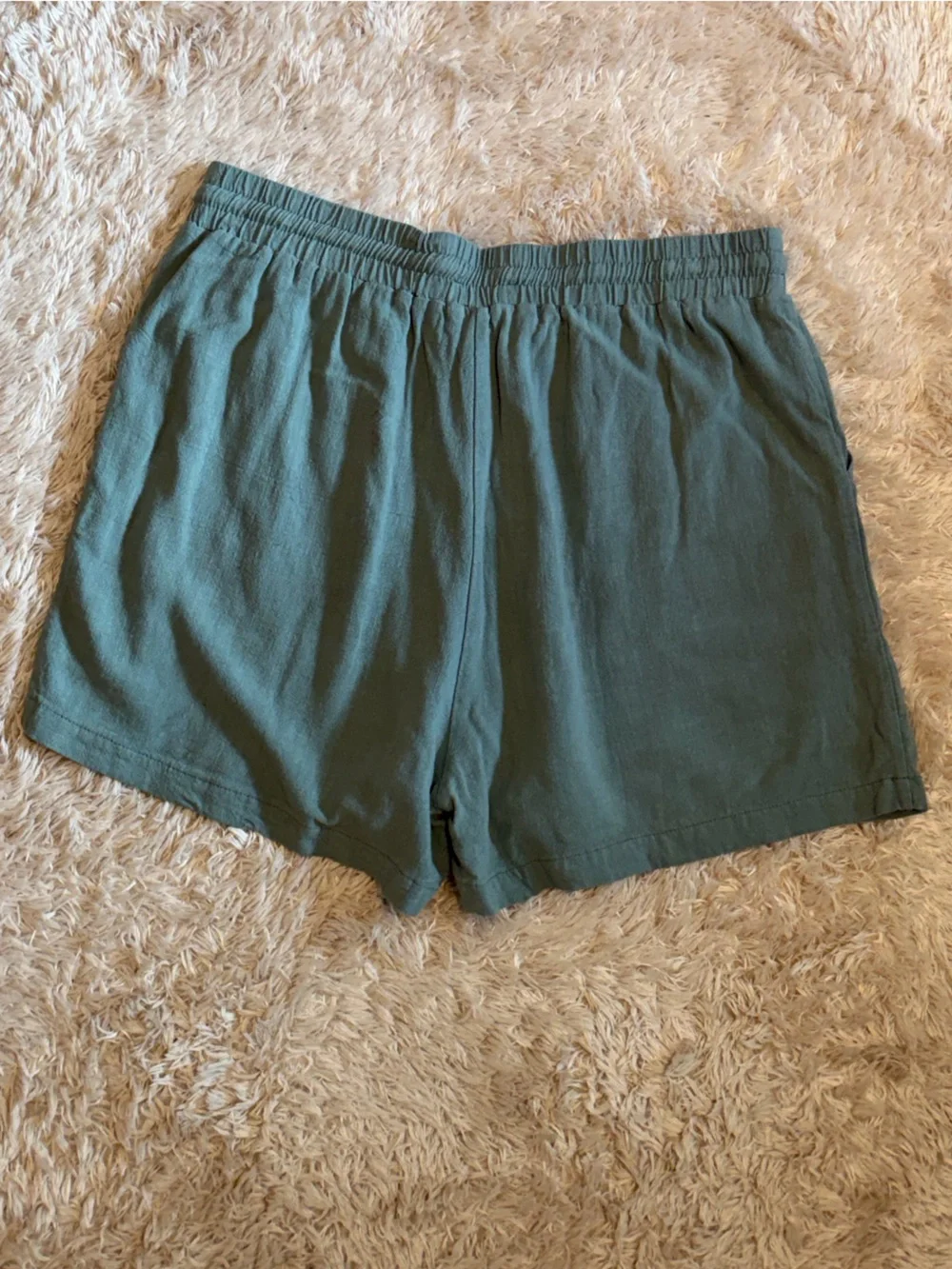 Women's Elastic Waist Drawstring Shorts - Sage Green